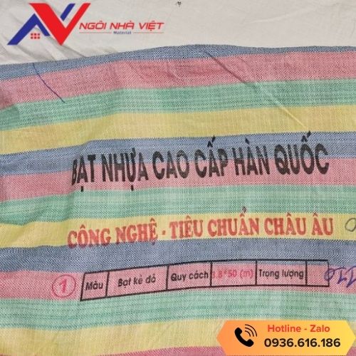 Bạt sọc 3 màu khổ 3.8m