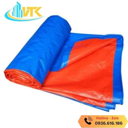 Bạt xanh cam khổ 3m