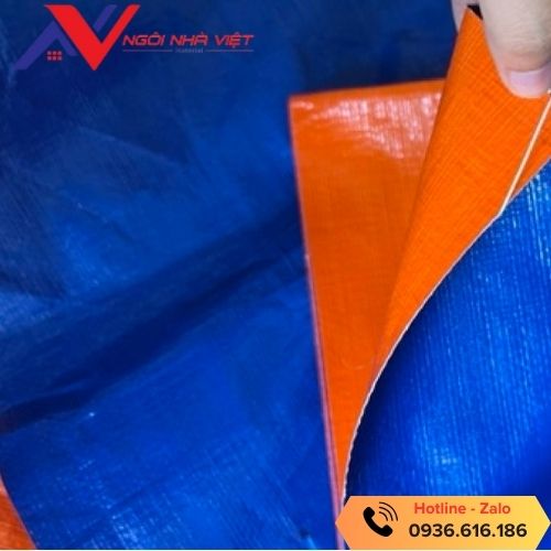 Bạt xanh cam khổ 4m tại vật tư giá tốt