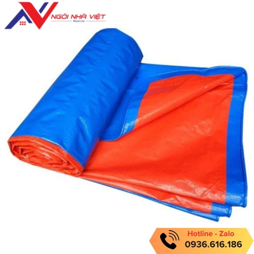 Bạt xanh cam khổ 4mx50m 28kg