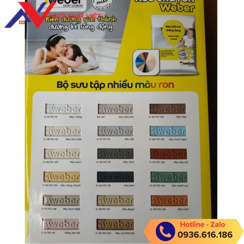 Các loại màu sắc của keo chà ron gốc xi măng Các loại màu sắc của keo chà ron gốc xi măng