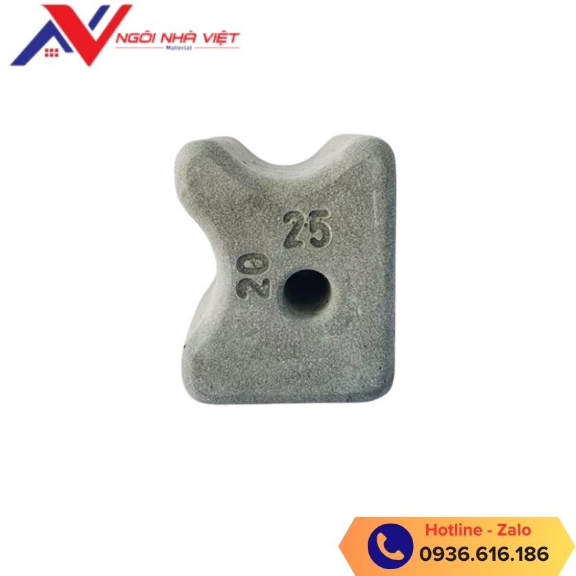 Con kê bê tông 20/25mm chuyên dùng cho kê thép cột vách