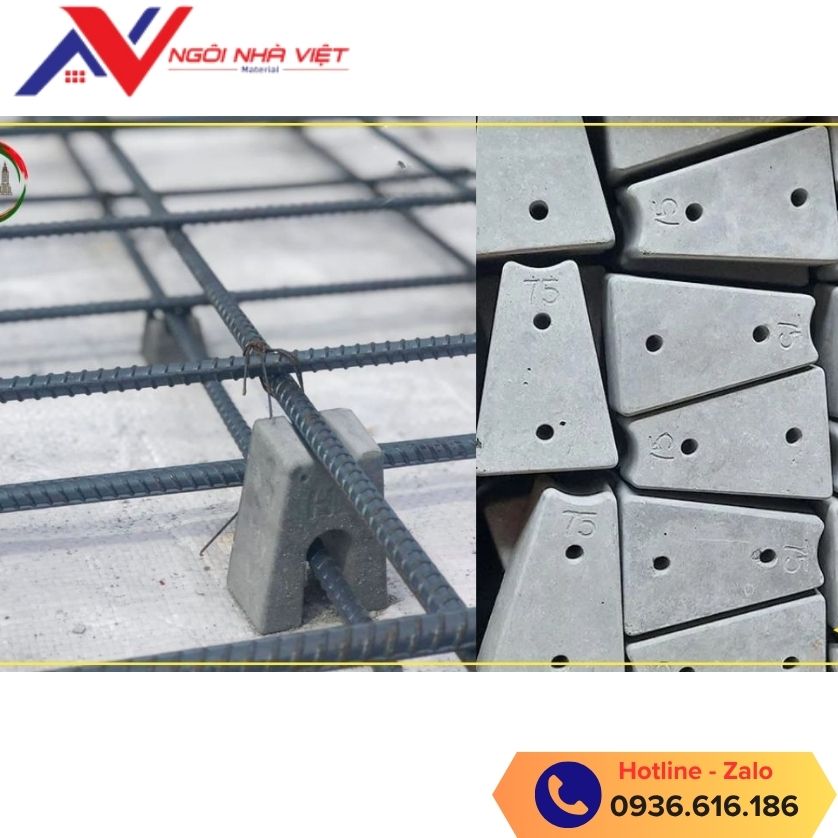 Con kê thép 75mm được sử dụng trong kê thép lớp trên