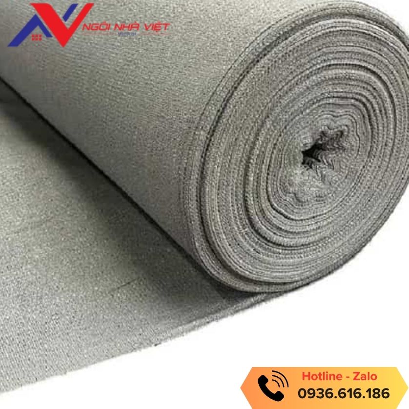 Cuộn lưới bao che công trình màu xám đa dạng khổ 2m, 3m, 4m