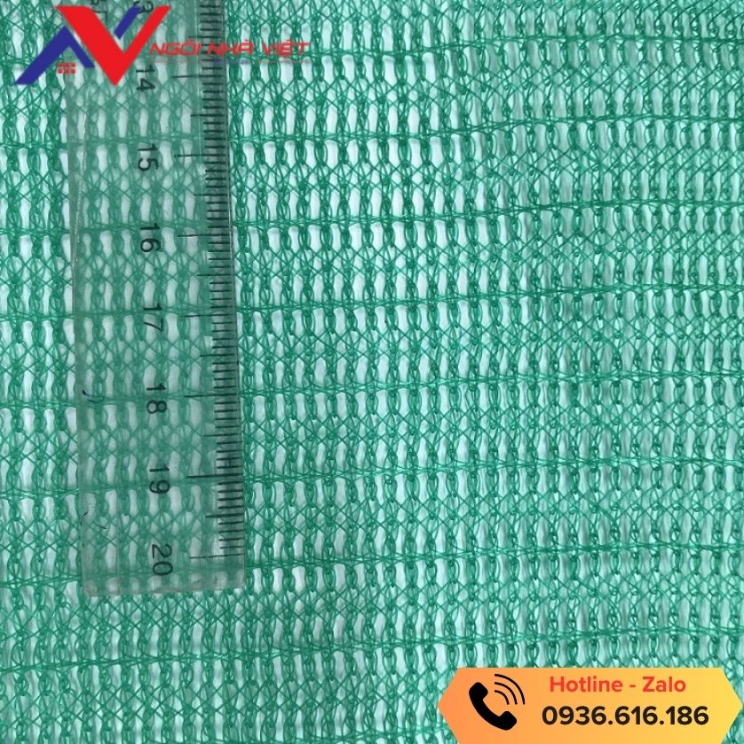 Kích thước mắt lưới bao che chắn bụi màu xanh lá cây Kích thước mắt lưới bao che chắn bụi màu xanh lá cây
