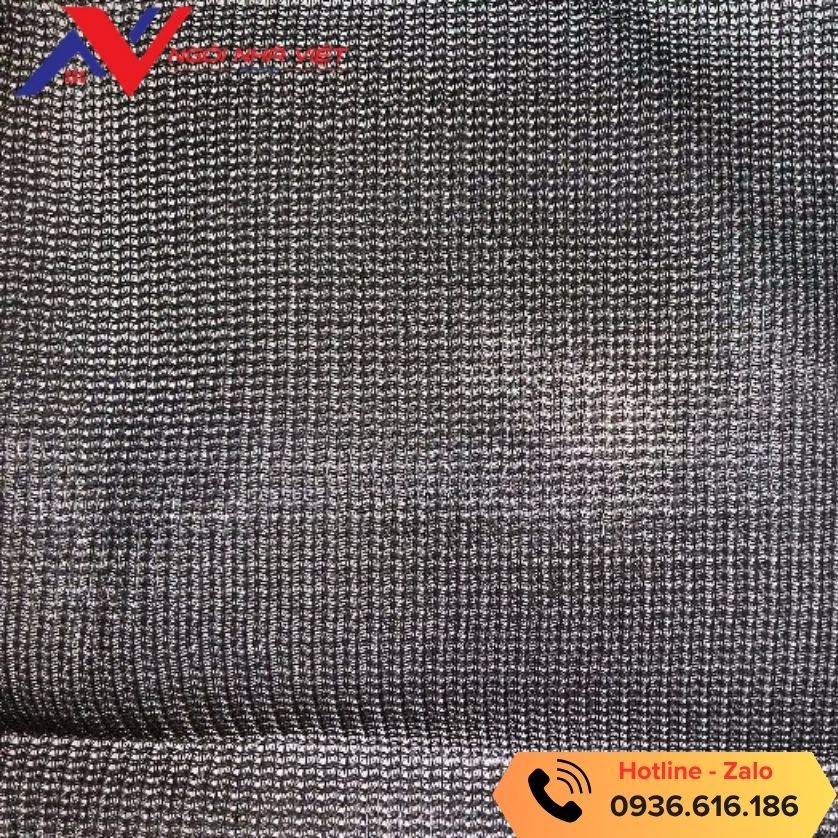 Cận cảnh mắt lưới bao che chắn bụi màu xám cho công trình Cận cảnh mắt lưới bao che chắn bụi màu xám cho công trình