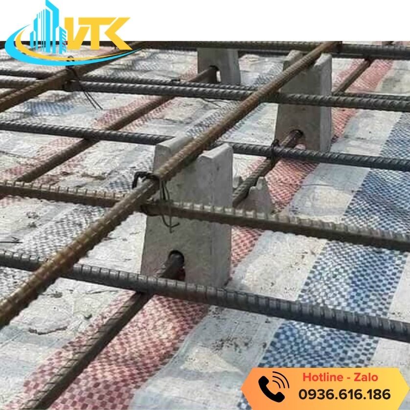 Con kê 10cm dùng kê thép lớp trên