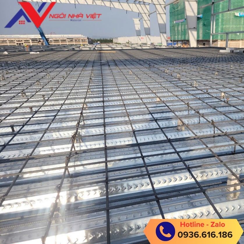 Con kê bê tông 6cm được sử dụng trong kê thép sàn 2 lớp