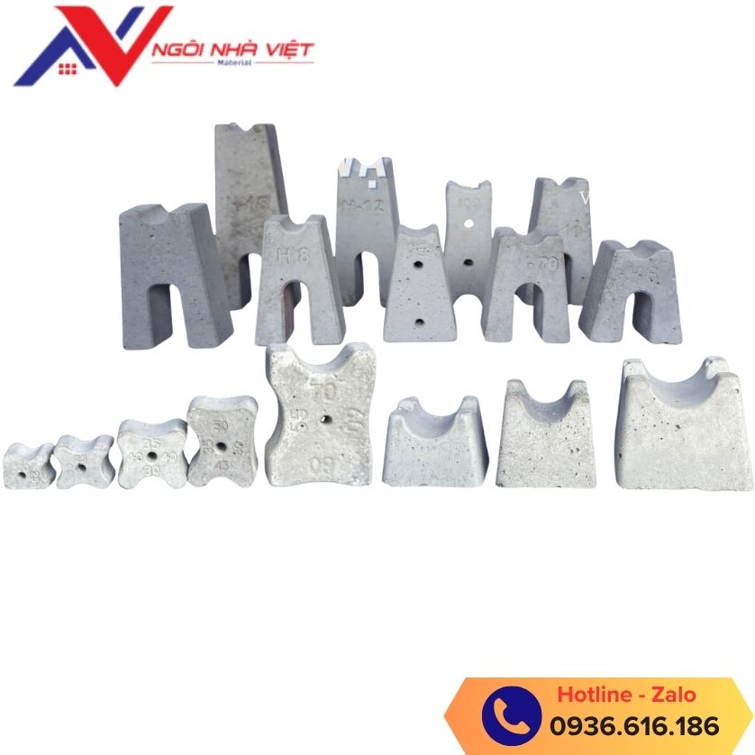 Tổng hợp các loại con kê bê tông tại Ngôi Nhà Việt