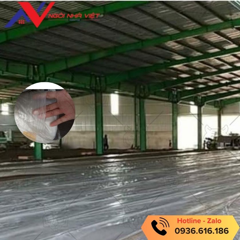 Ni lông trắng lót sàn chống thấm Ni lông trắng lót sàn chống thấm