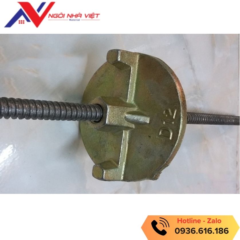 Tán chuồn D12 kết hợp với tyren vuông 12mm