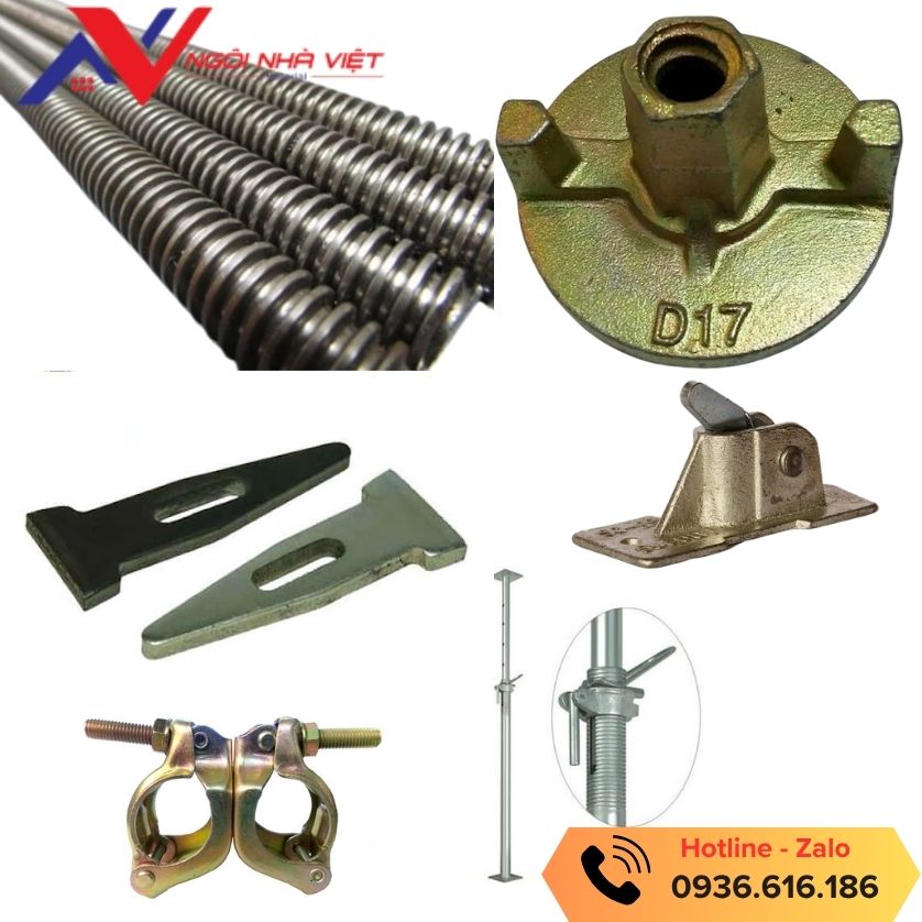 Combo các phụ kiện cốp pha đi kèm tại Vật tư giá tốt
