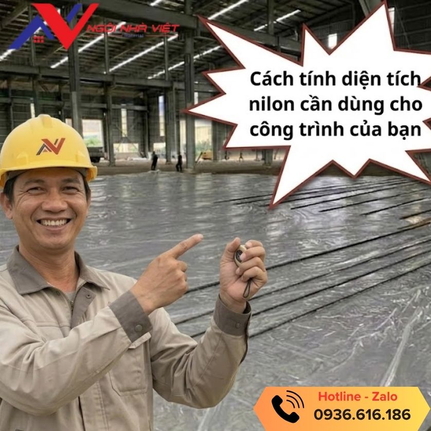 Cùng vật tư giá tốt tìm hiểu cách tính diện tích nilon cần dùng để lót sàn đổ bê tông Cùng vật tư giá tốt tìm hiểu cách tính diện tích nilon cần dùng để lót sàn đổ bê tông