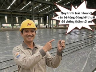 Hướng dẫn thi công nilon lót sàn