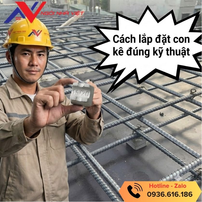 Cách lắp đặt con kê đúng kỹ thuật