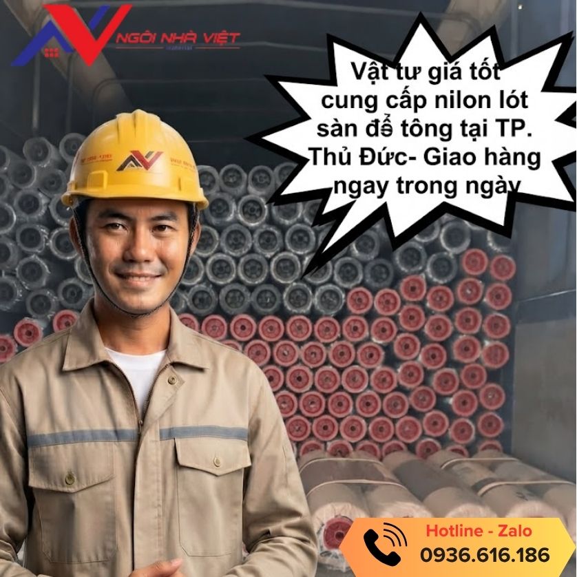 Vật tư giá tốt cung cấp nilon lót sàn tại Thủ Đức