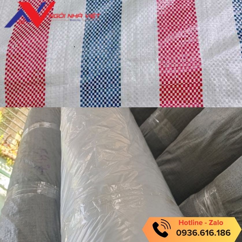 Tại vật tư giá tốt có đầy đủ combo dùng để đổ bê tông như nilon, bạt sọc