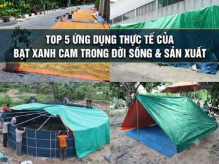 Ứng dụng bạt xanh cam trong đời sống và sản xuất