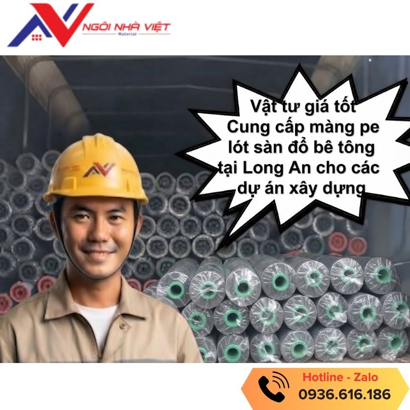 Vật tư giá tốt cung cấp màng PE lót sàn tại Long an