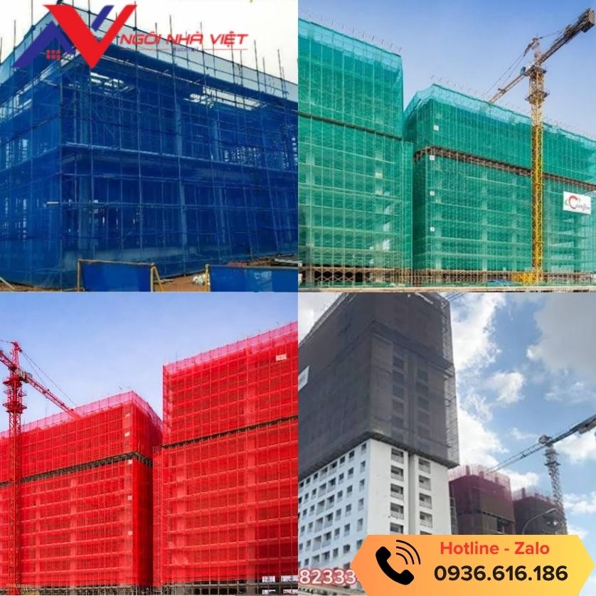 Chọn màu lưới bao che công trình loại nào tốt nhất