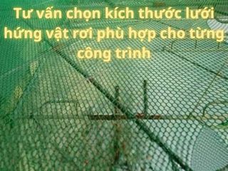Tư vấn chonj kích thước lưới hứng vật rơi