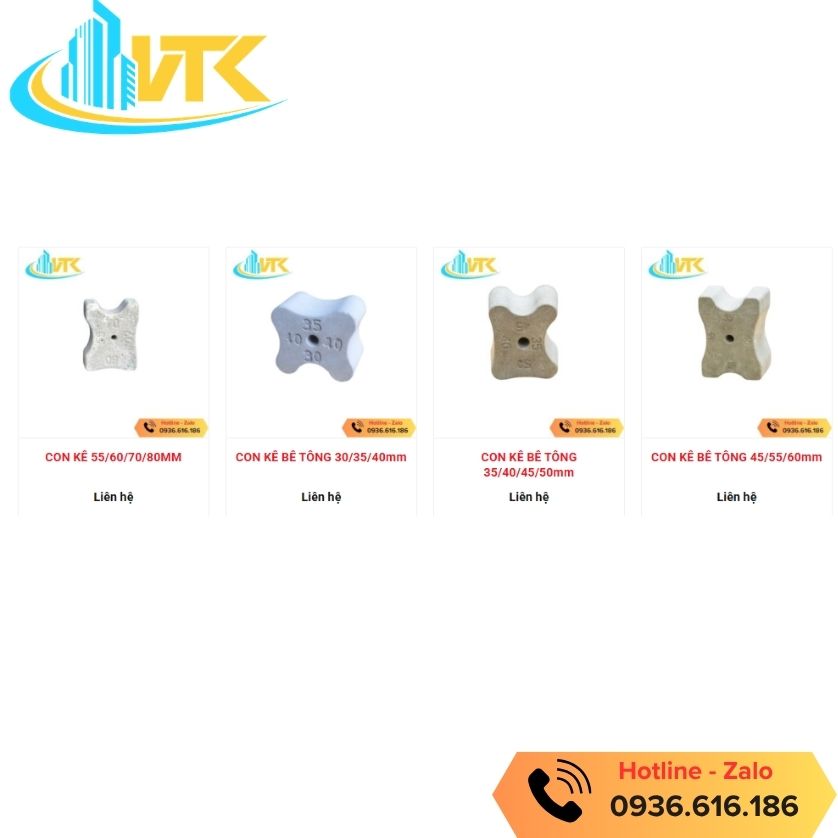 Con kê bê tông chuyên dùng cột vách
